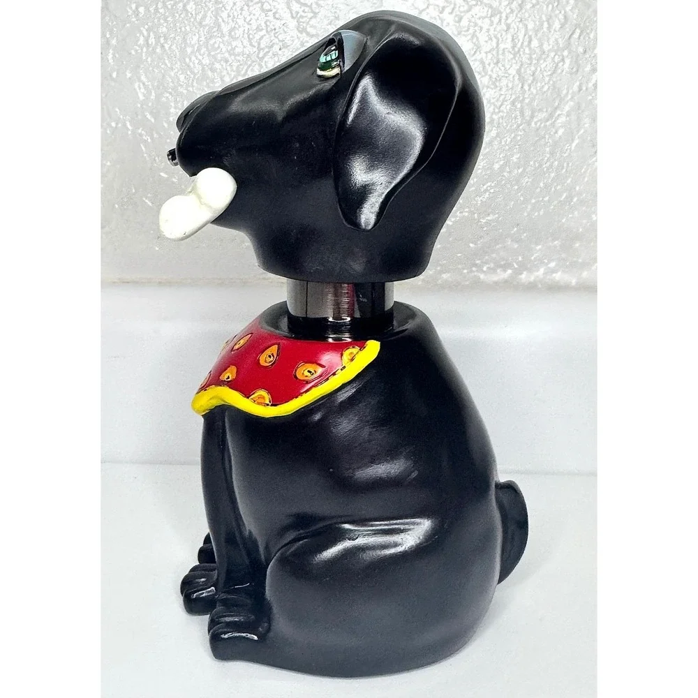 Allen Designs Studio Collection Black Dog Bone 7.5in Soap Dispenser Rare Retired